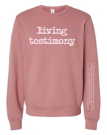 Blush Living Testimony Crewneck